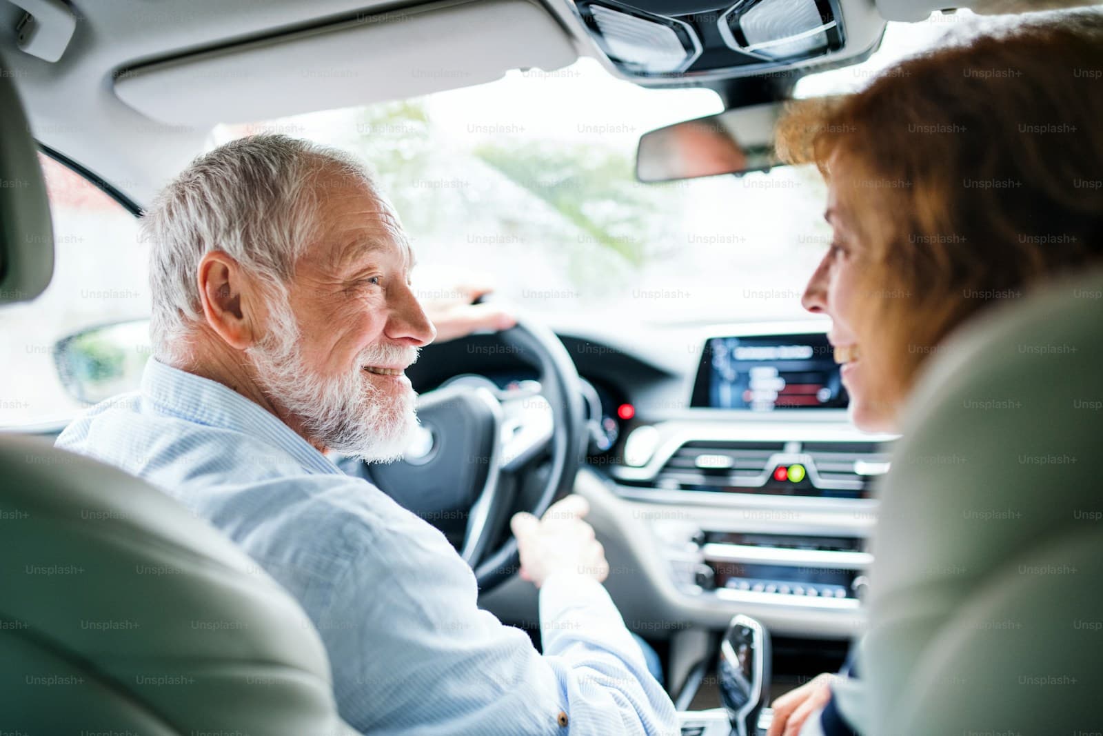 Senior Drivers — insurance-related stock photo